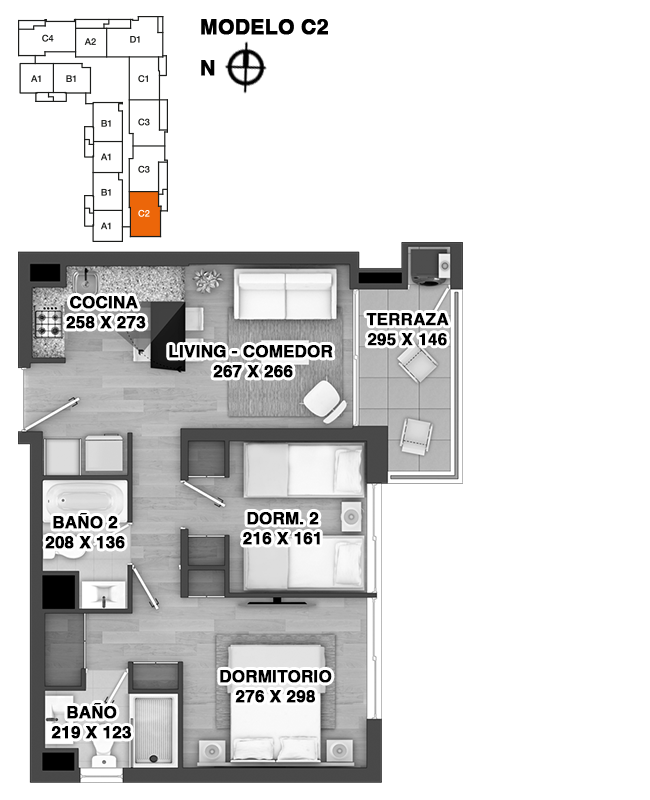 Lo Ovalle 0330 - Depto C2