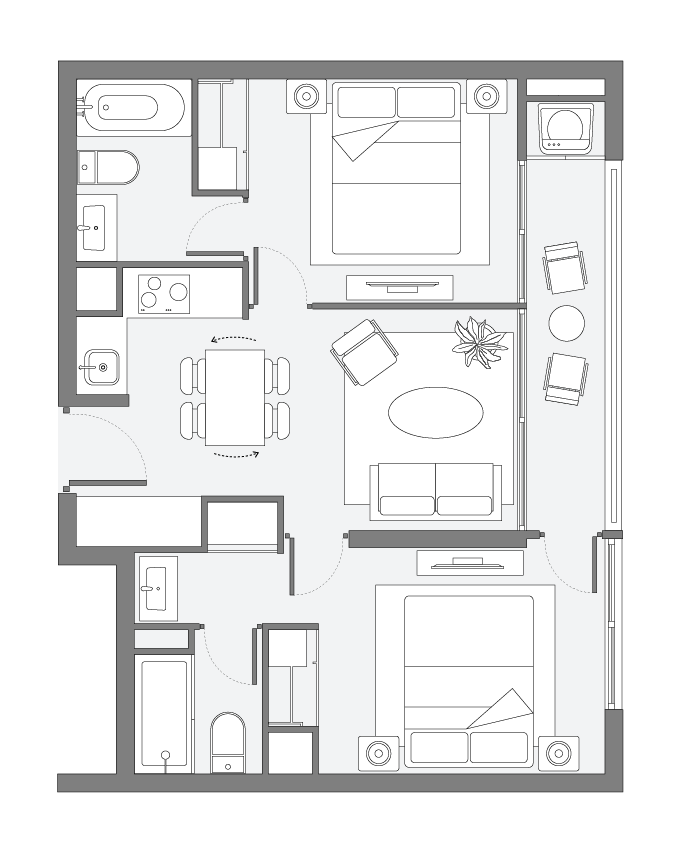 Depto C1 – 55