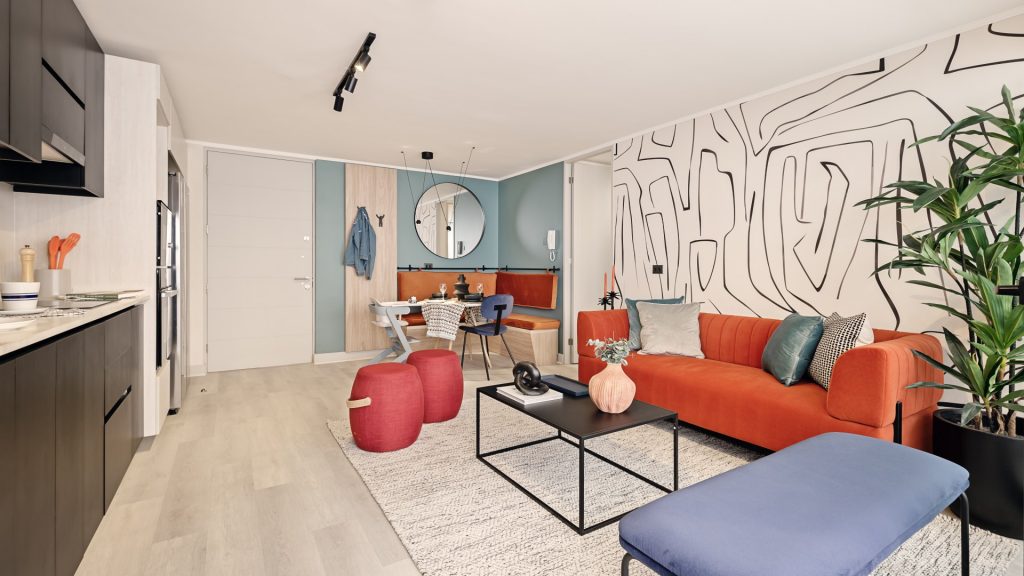 Departamentos nuevos en Ñuñoa. Proyecto Guillermo Mann, Inmobiliaria Pilares